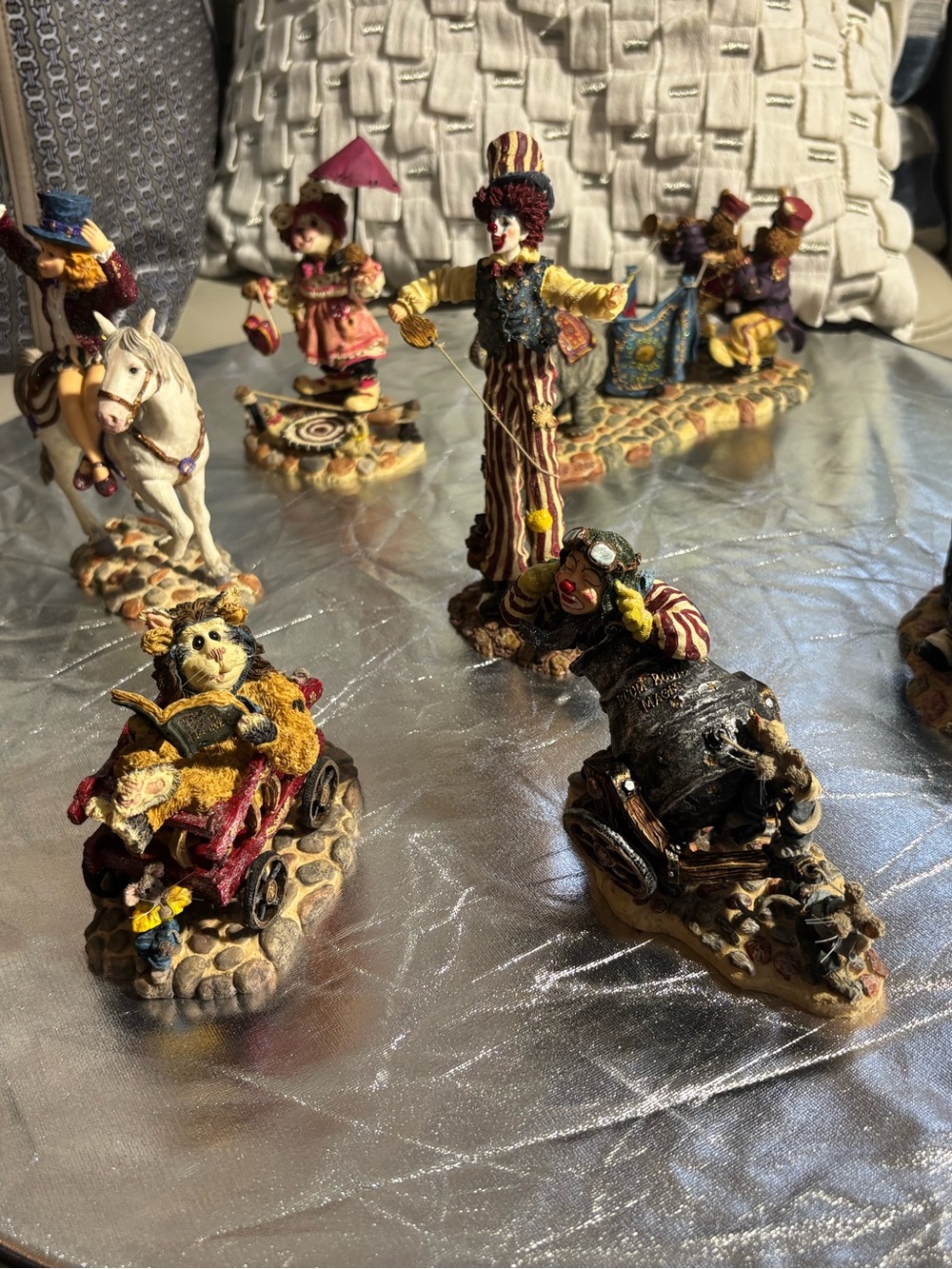 Boyd’s Bears Resin Circus Theme Figurines 7 Piece Set